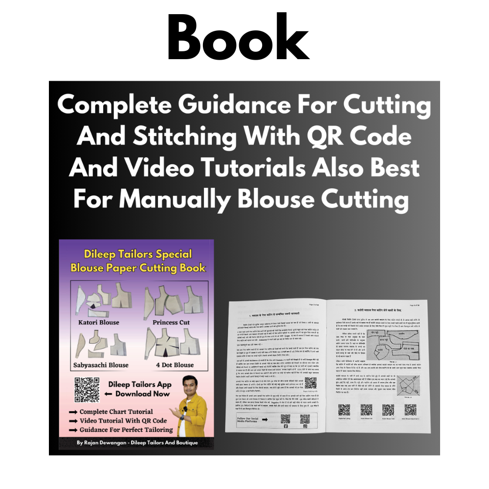 4 Dot Belt Blouse Cutting Patterns on Brown Paper With Book – Budget Tailoring Farmas | Easy To Use Best Paper Cuttings |