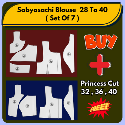 Sabyasachi Blouse Ready Paper Cutting Set With Book By Dileep Tailors | BRANDEND PAPER CUTTING PATTERNS |