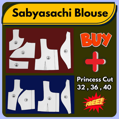 Sabyasachi Blouse Ready Paper Cutting Set With Book By Dileep Tailors | BRANDEND PAPER CUTTING PATTERNS |