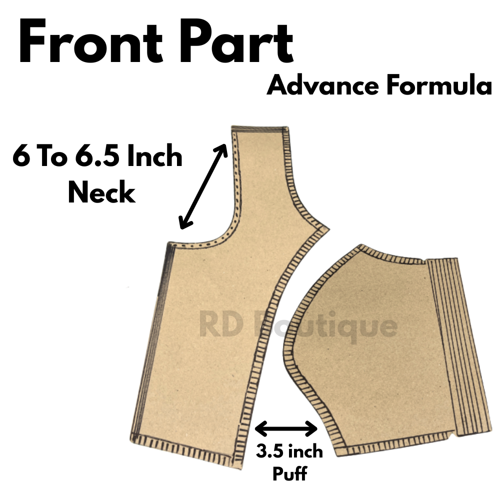Princess Cut Blouse Cutting Patterns on Brown Paper With Book – Budget Tailoring Farmas Affordable Cutting & Stitching Guide