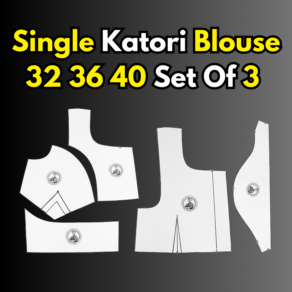 Single Katori Blouse Ready Paper Cutting Set With Book By Dileep Tailors| BRANDED PAPER CUTTING PATTERNS  |