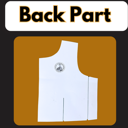 Boat Neck 4 Dot Belt Blouse Ready Paper Cutting With Book | BRANDED PAPER CUTTING PATTERNS |