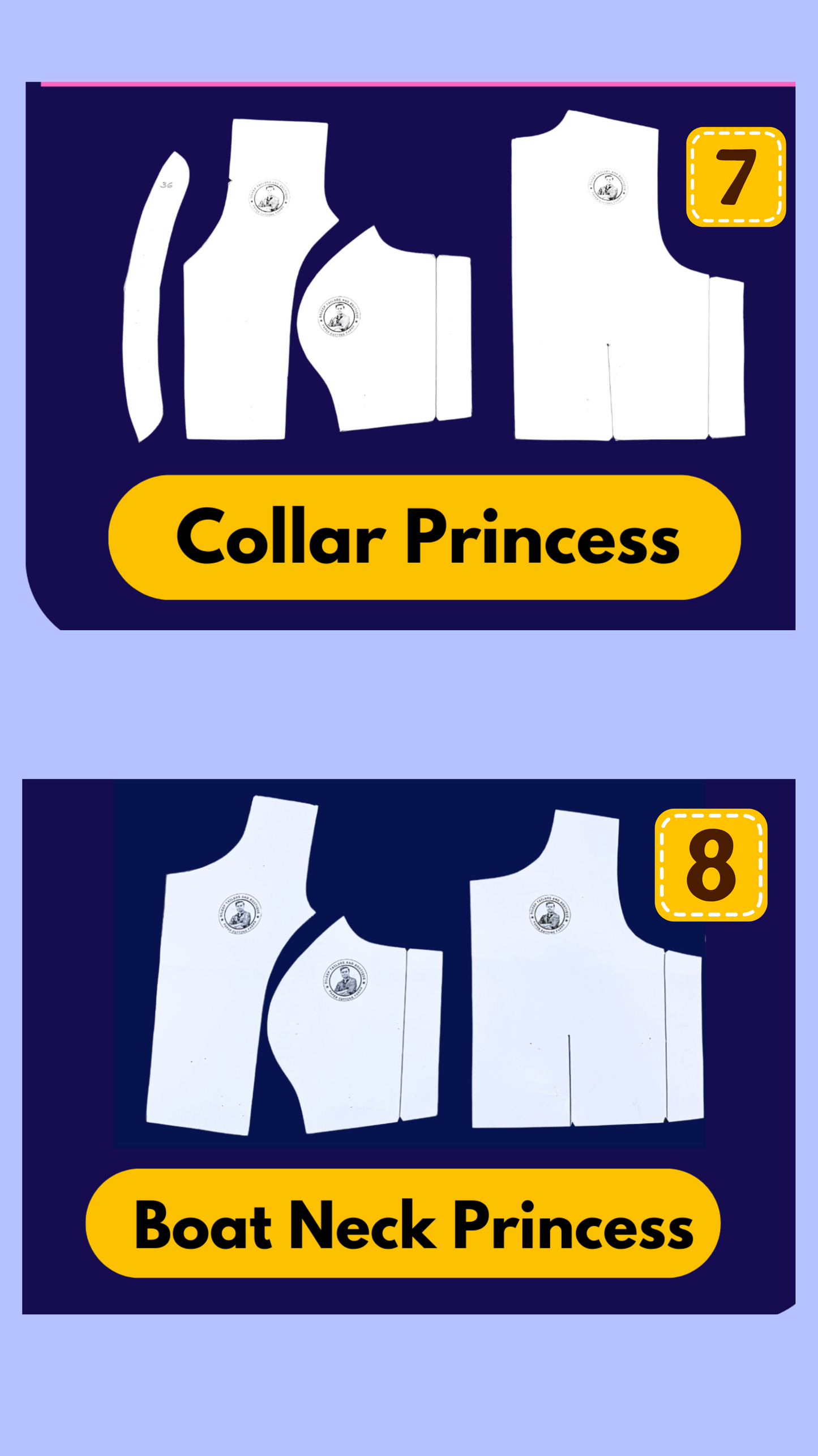 Single Size Blouse 8 Patterns With Book And Free Princess Cut 3 Patterns( 32 36 40 )| BRANDED PAPER CUTTING PATTERNS With 100% Fitting Guarentee |